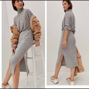 Anthropologie Mariah Ribbed Knit Maxi Dress